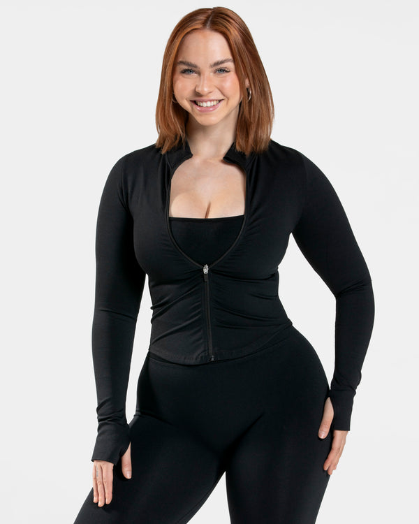 Veste zippée TEVEO Femme Noir - 2